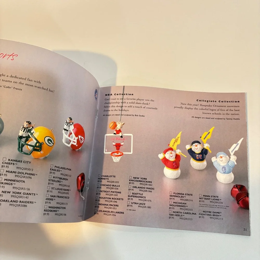 Vintage 1998 Hallmark Keepsake Ornaments Dream Book 25th Anniversary Catalog